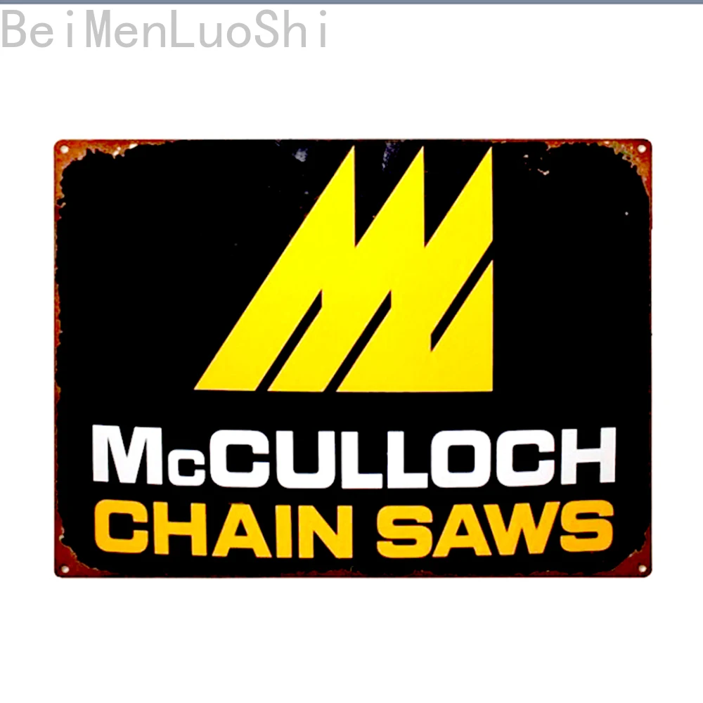 &quotЦепные пилы&quot Ферма деревенская Ретро винтажная жестяная вывеска Бар паба