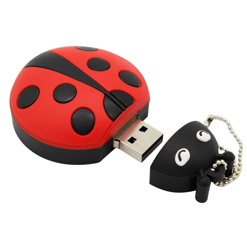 1 шт. милый мультяшный Usb-накопитель с Божьими коровками 4 ГБ 8 16 32 64 | Электроника