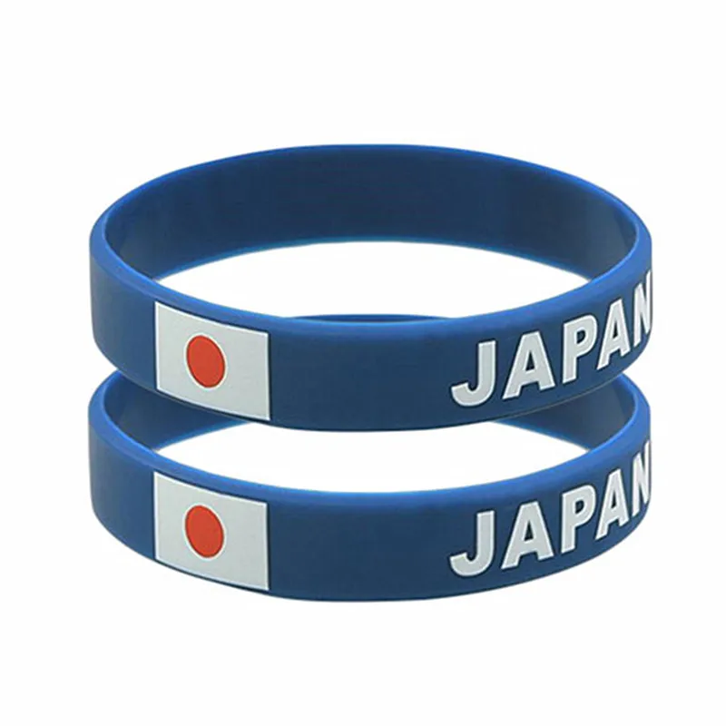 1000 шт. японский флаг гравировка спортивный мужской браслет 2020 Олимпийский принт