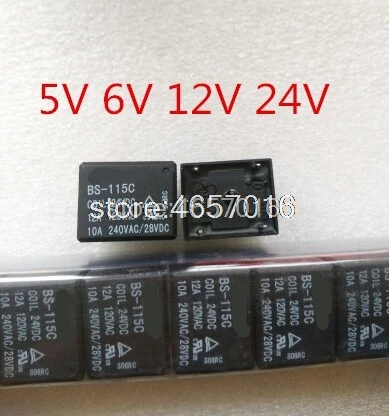 

5pcs/Lot Relay BS-115C 5VDC 6VDC 12VDC 24VDC DIP5