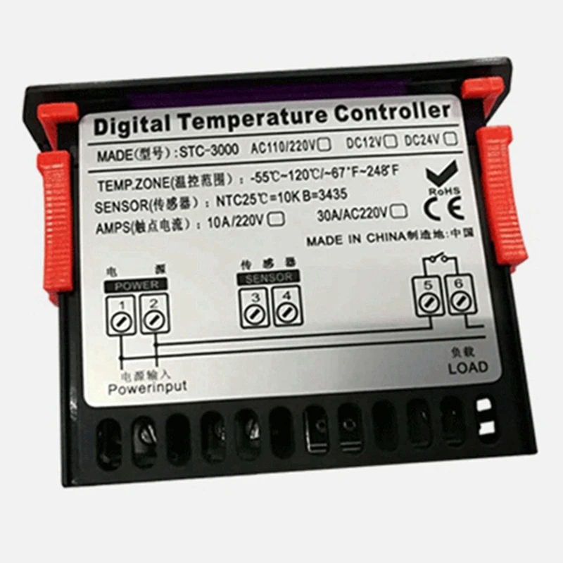 

STC-3000 110V-220V 30A Press Digital Temperature Controller Thermostat with Sensor Controlling Tool