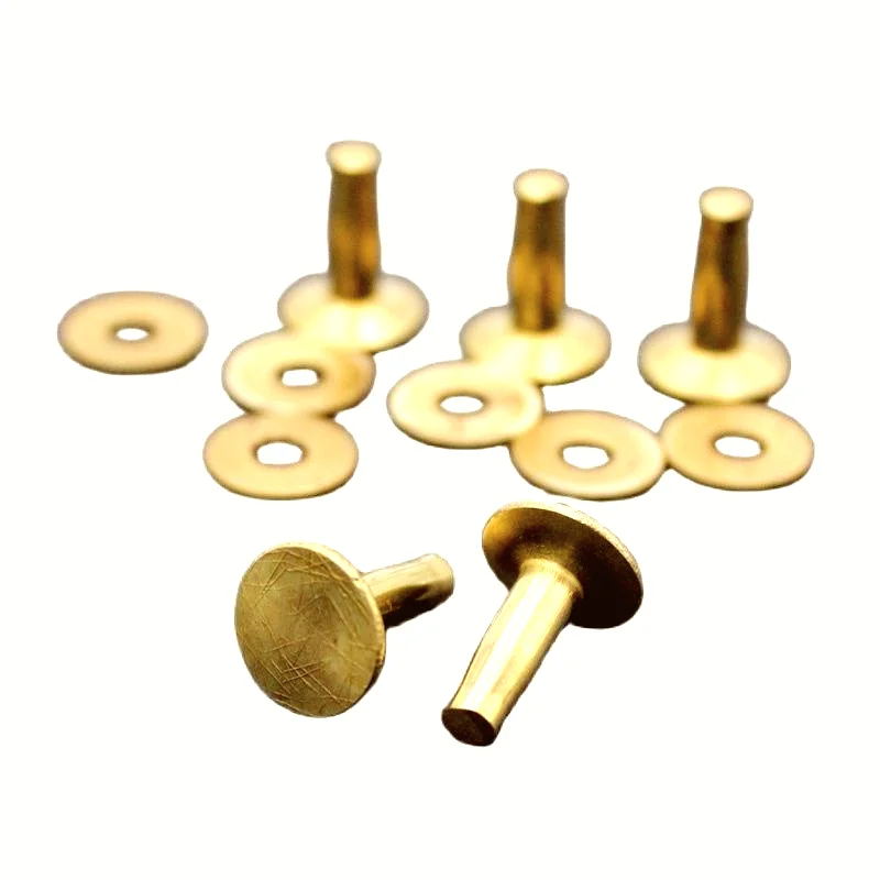 

Rivets And Burrs For Leather Brass,Cap Diameter 9mm,Shank Length 7mm