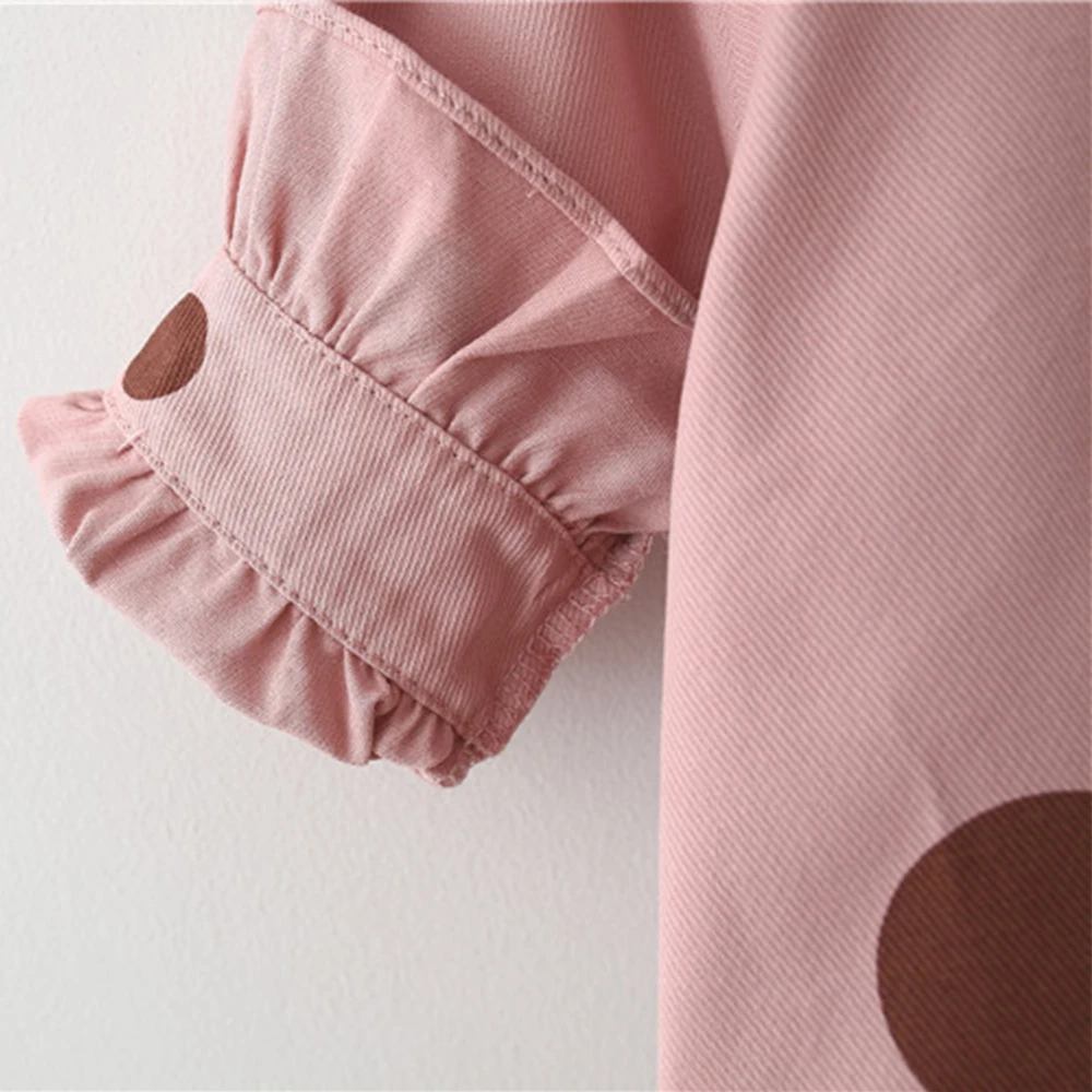 

Children's Coat Spring And Autumn Baby Dot Patchwork Blouse Children's Clothing Children's Coat Clothing For Girls Kids Jacket