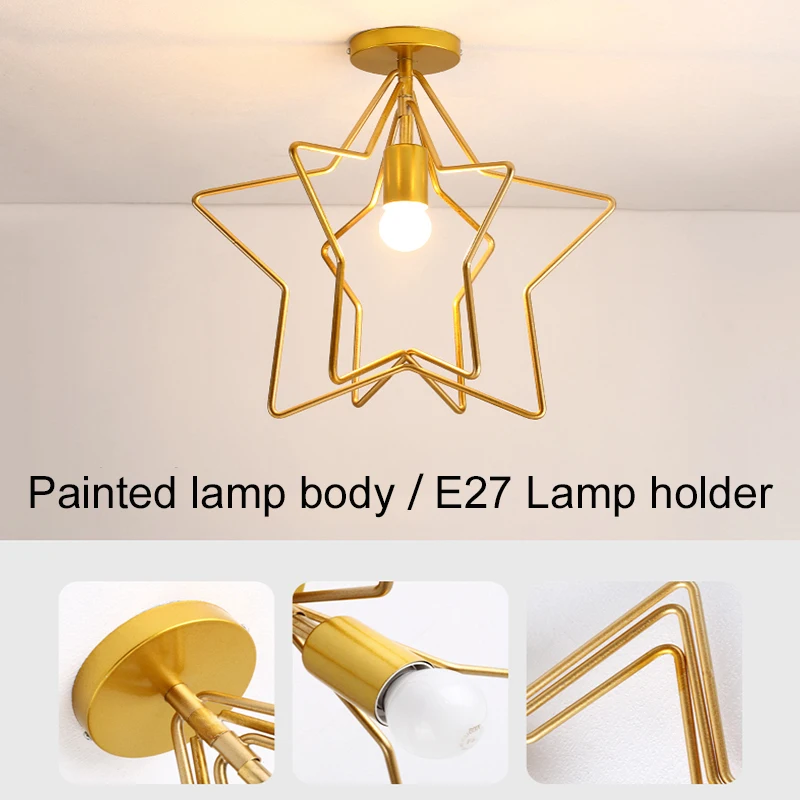 Винтажный потолочный светильник в стиле индастриал с утопленным креплением