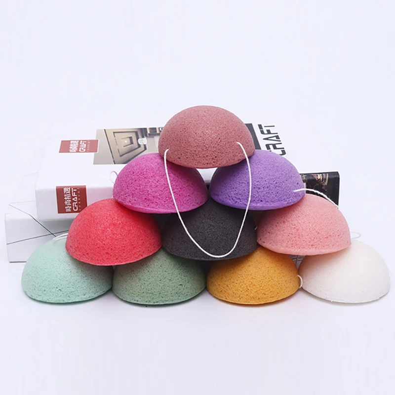 

4pcs Konjac Sponge Facial Skin Care Cleaning Tools Woman Cosmetic Puff Soft Face Washing Pad Exfoliator Cleanse Makeup Tools
