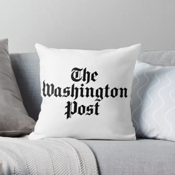 

The Washington Post (black) Soft Throw Pillow Cover Print Pillow Case Waist Cushion Cover Pillows NOT Included