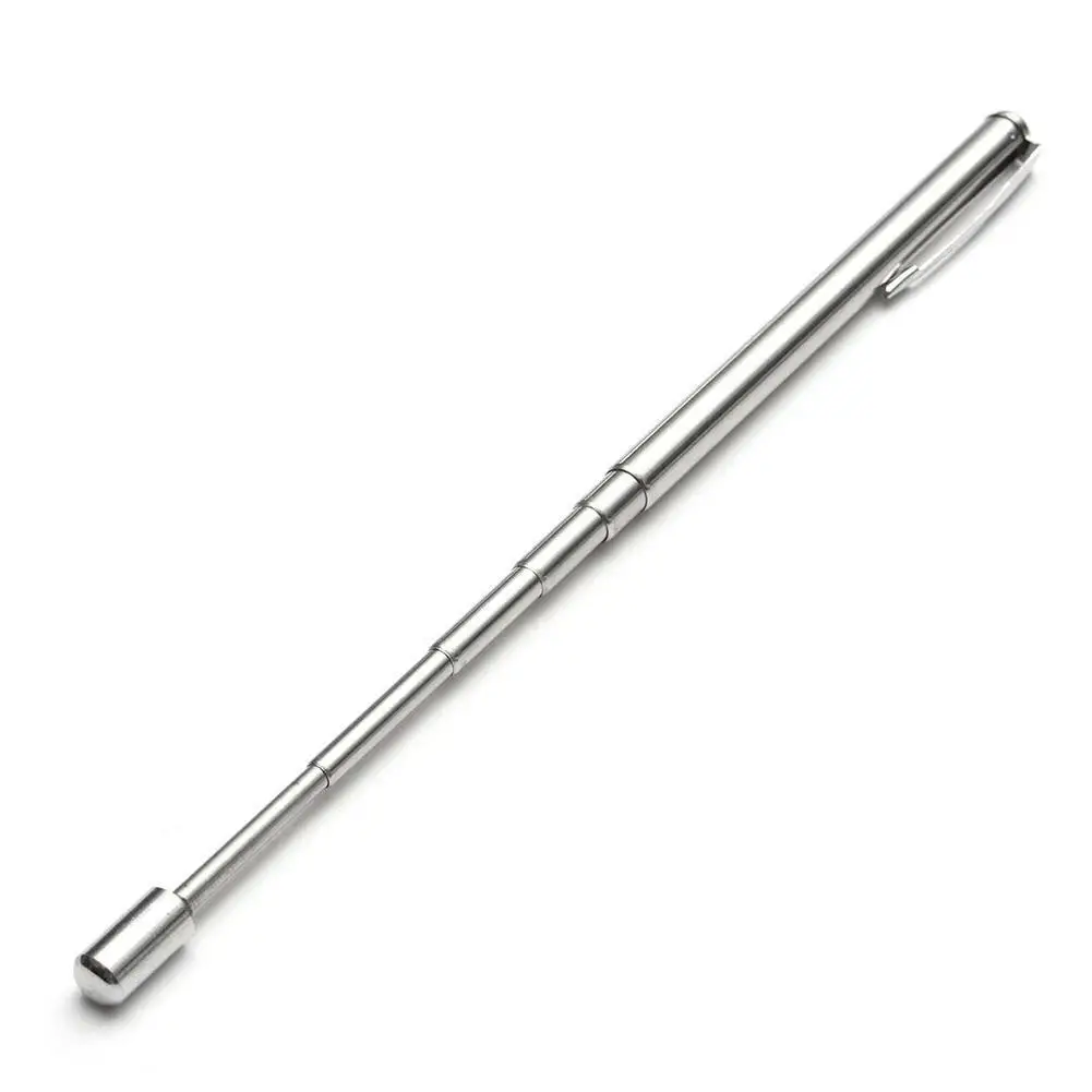 1Pcs Instrument Baton 6 Section Pointer Pen Steel Telescopic Ballpoint Pens Kindergarten Teaching Stationery Supplies
