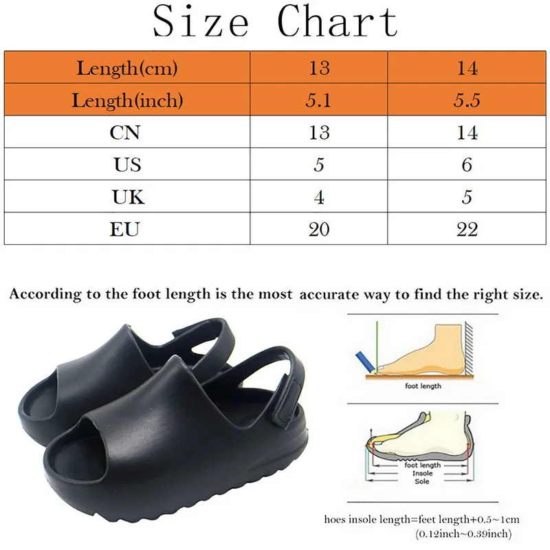 

Baby Toddler Kids Adults Slip-on Fashion Sandals Boys Girls Foam Beach Summer Slides Bone Resinchildren Lightweight Water Shoes