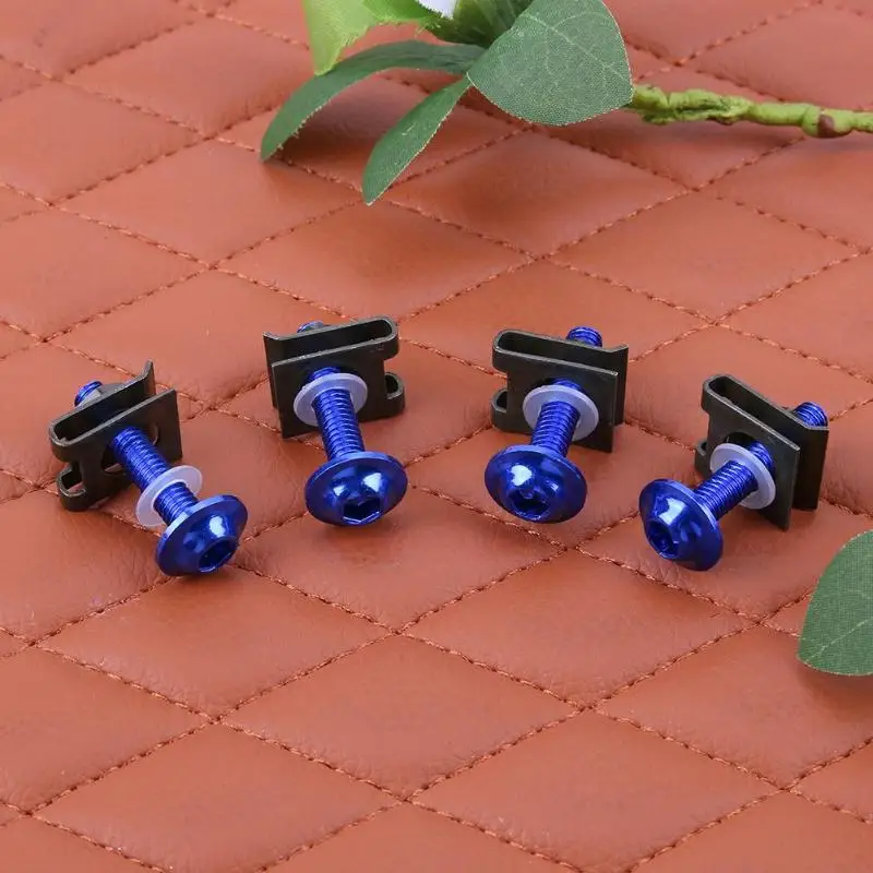 10 шт./лот Универсальный M6 6 мм болты обтекателя мотоцикла гаек скутера шпиль
