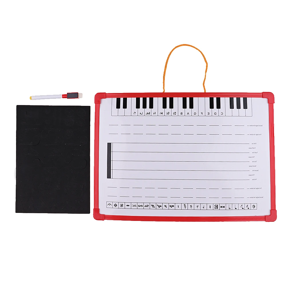 1 Set Music Theory Instruction Board Writing Whiteboard for Meeting School Teaching | Спорт и развлечения