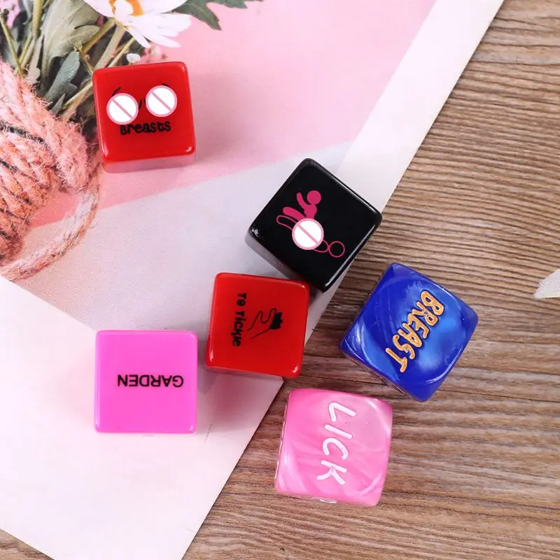 6 шт. акриловые кубики для любви секс-игрушки влюбленных | Спорт и развлечения