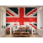 3D-наклейки на стену, наклейки с изображением кирпичной стены, флаг Великобритании, креативный дизайн для украшения дома