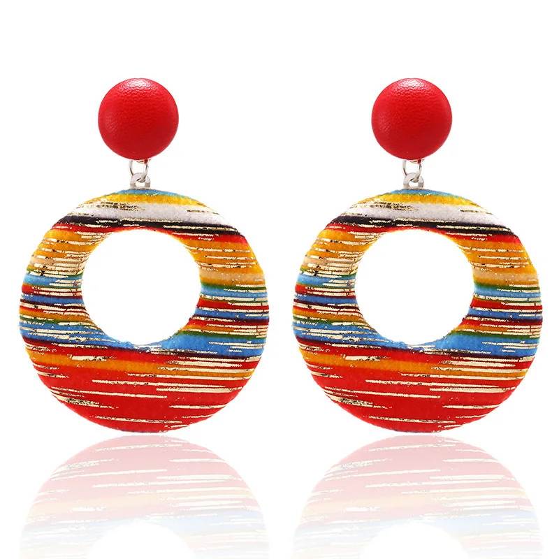 2020 Aretes Earing Pendientes Brinco простые цветные ажурные серьги в стиле ретро на осень и