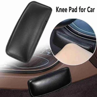 leather car knee pads comfortable interior elastic auto parts thigh memory foam universal support e2n8