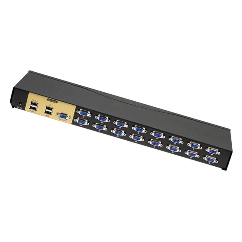 USB KVM переключатель 16 в 1 выход vga адаптер Подключение клавиатуры принтера мыши
