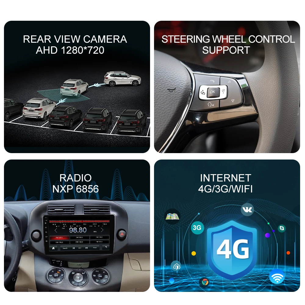 Автомобильный мультимедийный плеер ISUDAR V57S 2 Din Android для Toyota/RAV4 2007-2011 GPS радио IPS