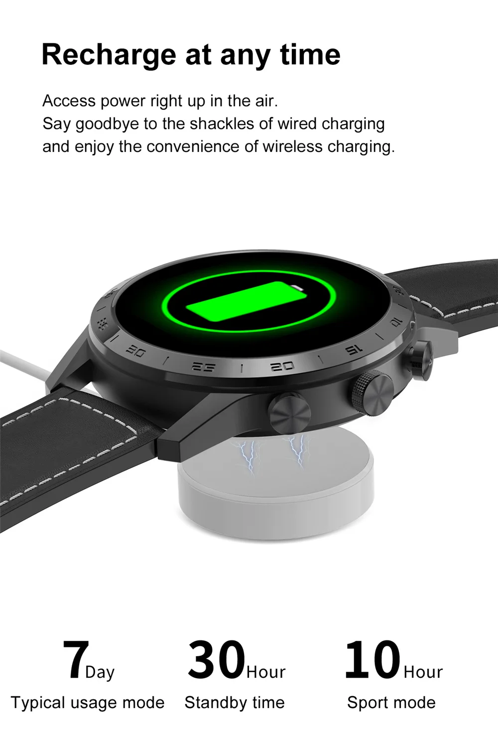KK70 PPG ECG Smart Watch Wireless Charging Bluetooth Call Music Player Waterproof Password Smartwatch D20 PK Huawei GTS 2 HW22