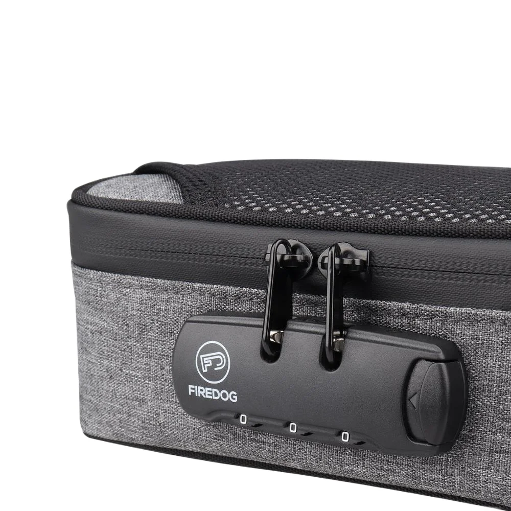 Пожарная собака курит запах устойчивая сумка для хранения с кодовым замком