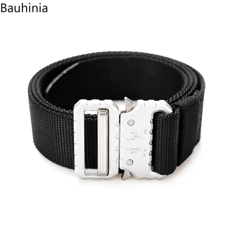 

Elastic Jeans Belt For Men Metal Pluggable Buckle Training Tactical Belts Comfortable High Quality Male Belt Hunting 2020 New