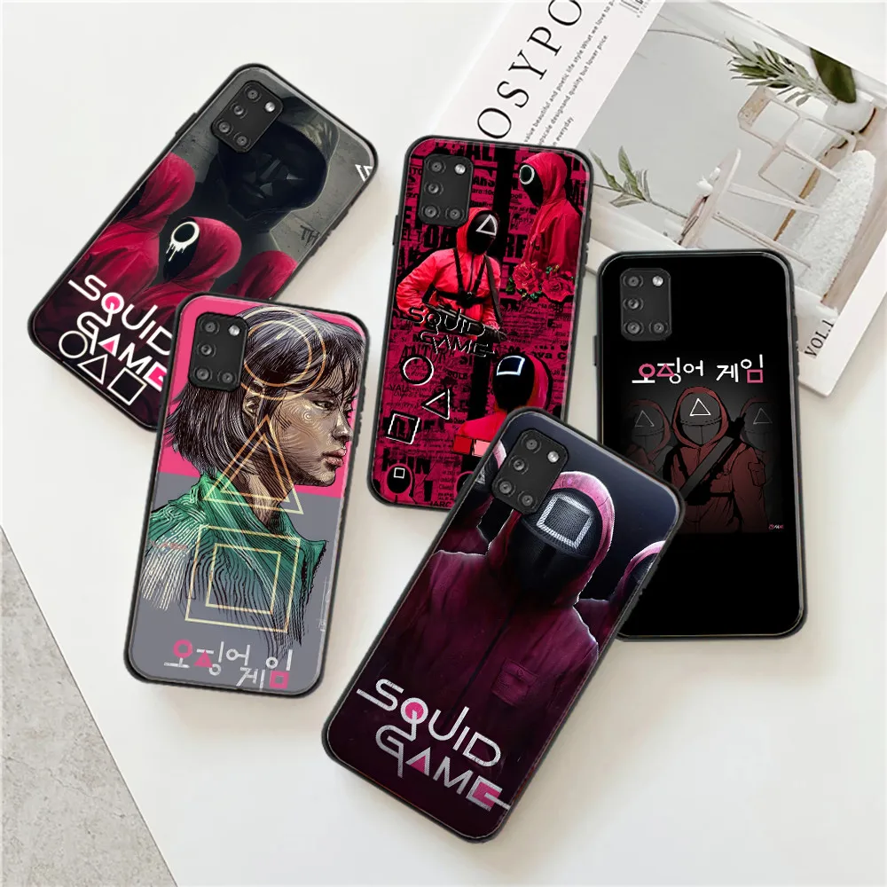 

Squid Game Phone Case For Samsung Galaxy A42 A32 4G 5G A11 A31 A21S A41 Funda Soft Carcasa Back Cover Popular Korean TV Series