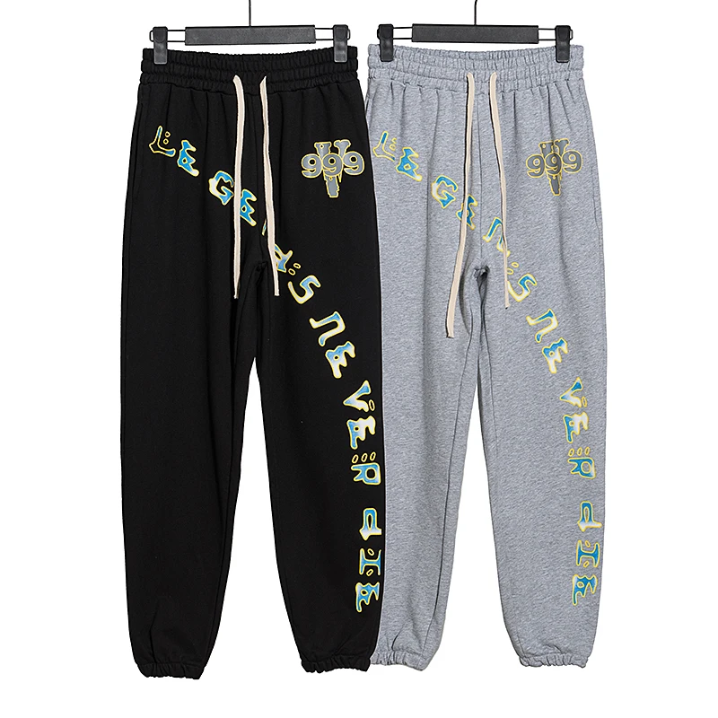 

VLONE trousers female couple loose street hip-hop trend men's cotton casual trousers letter printing 004