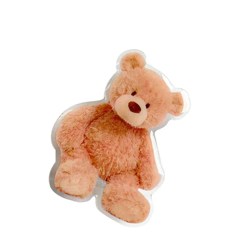 ins cute bear griptok epoxy holder for phone suitable for iphone samsung mobile phone accessories 2021 new luxury cartoon free global shipping