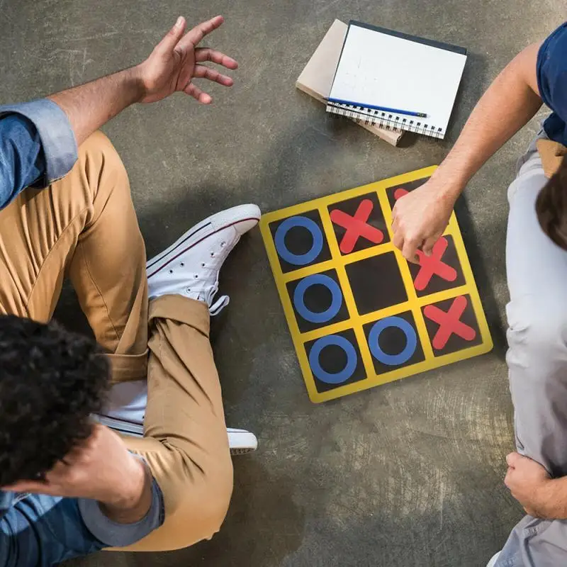 

Classic Game Home Decor Strategy Board Games for Families 2pc Tic Tac Toe 6" x 6" EVA Coffee Tables Family Games to Play