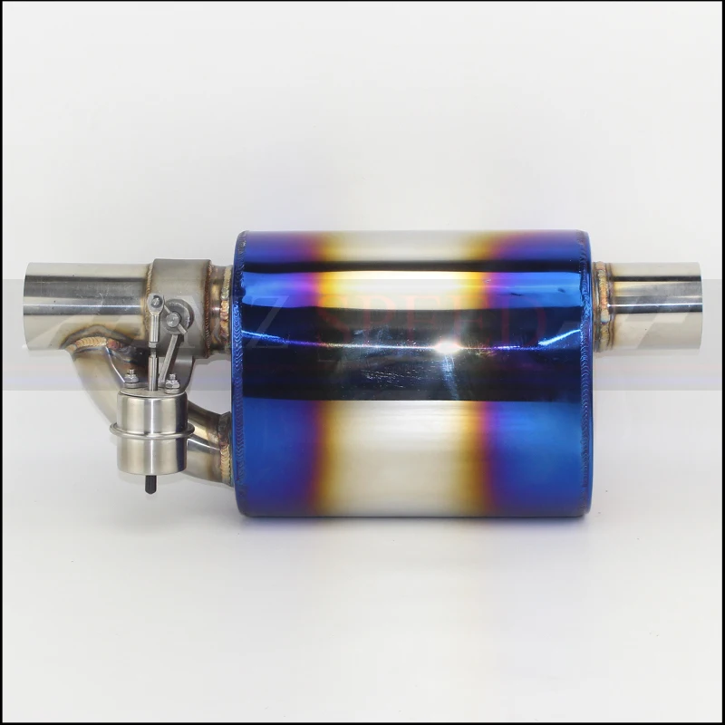 Выхлопная труба для автомобиля с синим покрытием глушитель дистанционным