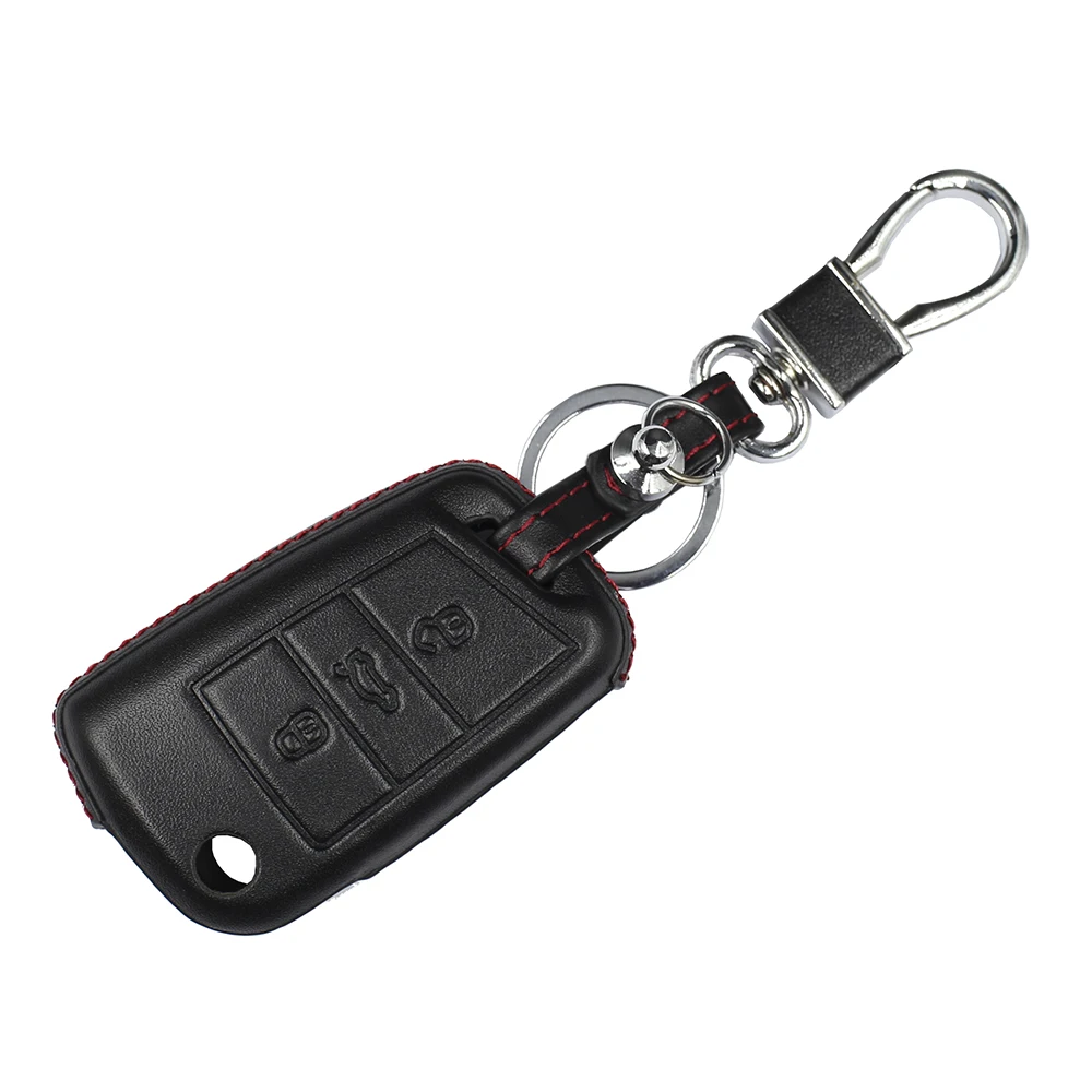 Кожаный чехол для автомобильного ключа OkeyTech V W Golf 7 Volkswagen MK7 новинка ключей Polo Skada