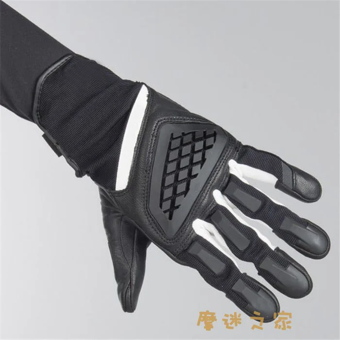 

2019 кожаные перчатки черные/белые мотоциклетные горные велосипедные гоночные перчатки MX гоночные кожаные перчатки