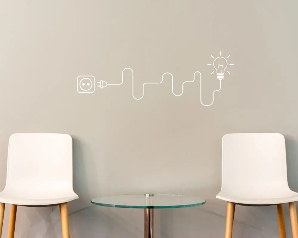 Create Idea Настенная Наклейка с лампочками для домашнего офиса Настенный