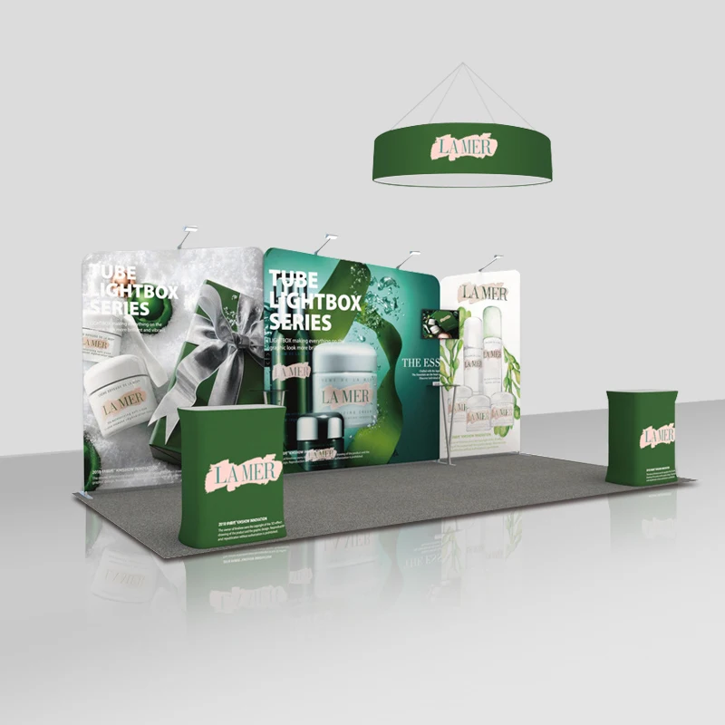 custom 10ft portable photo outdoor exhibition booth trade show wall promotion event backdrop stand tension fabric display | Дом и сад