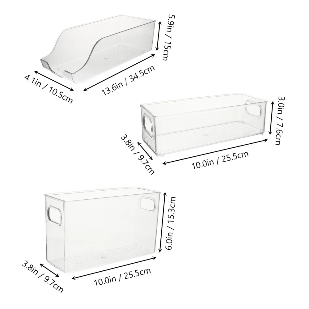 

3pcs Egg Carrier Holder Egg Container Food Holder for Refrigerator Freezer