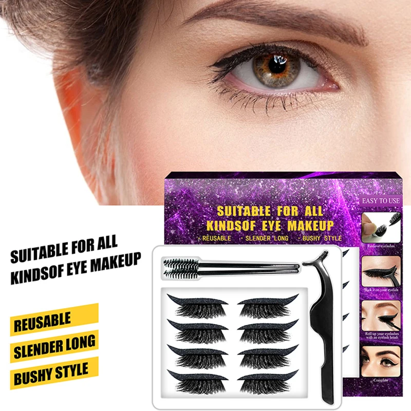 

Стикер для ресниц и век, многоразовый красочный самоклеящийся стикер для век, инструмент для макияжа для девочек и женщин, стикер для век