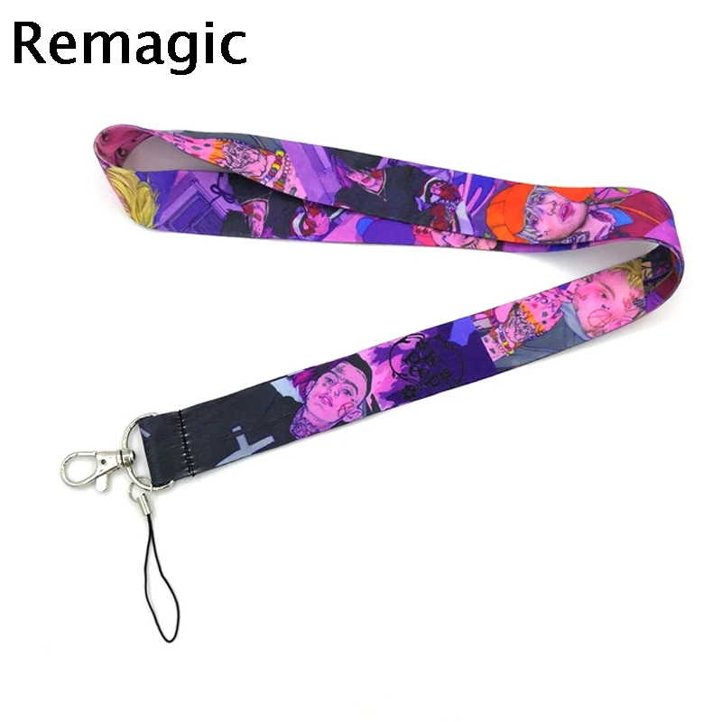 

Lil peep 90s kids cartoon vintage Neck keychain necklace Anime Cartoon Neck Strap Lanyard ID badge holder Keychain Lanyard