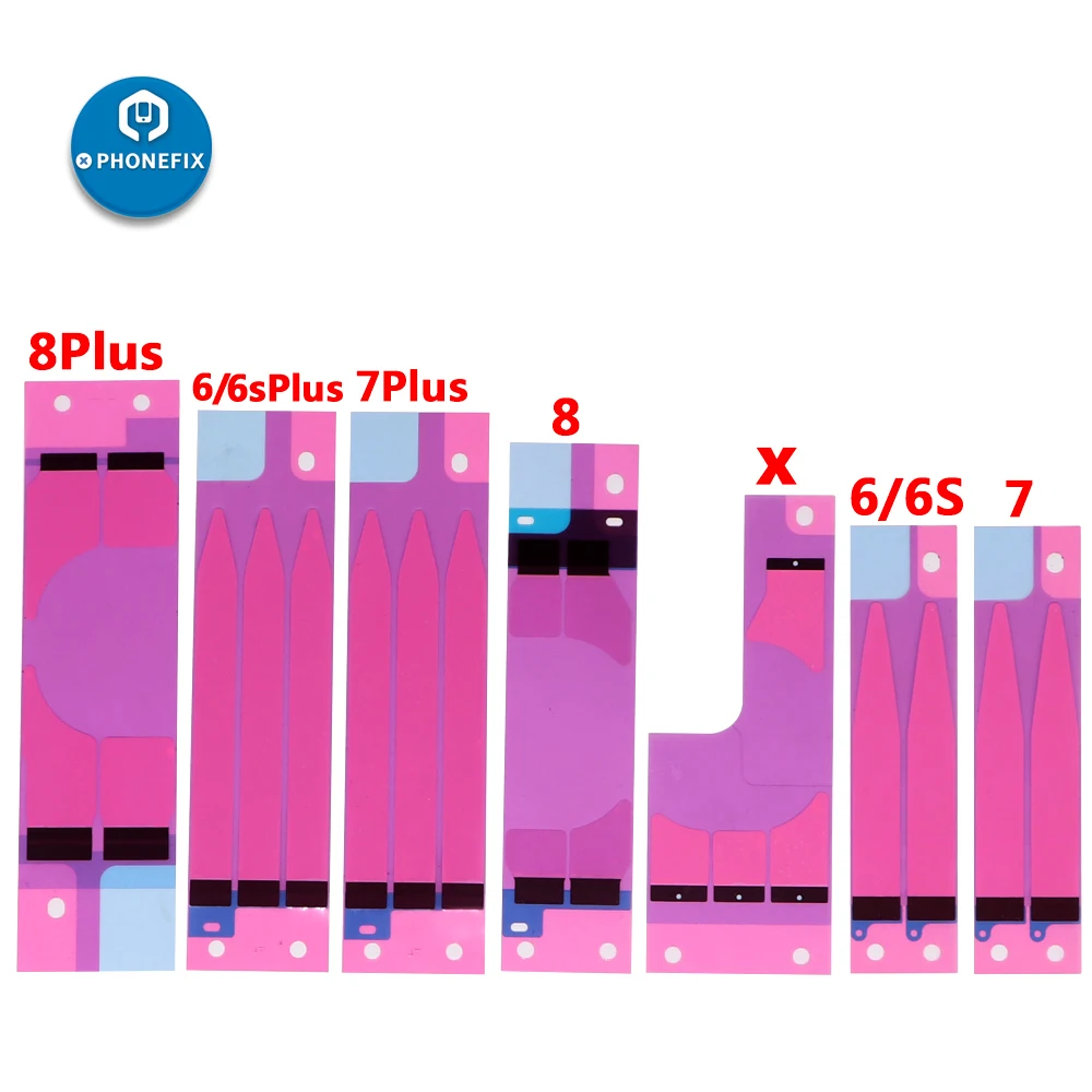10 шт./лот батарея клейкая наклейка Ремонт батареи для iPhone 6 6P 6S 7 7Plus 8 8P X двойная