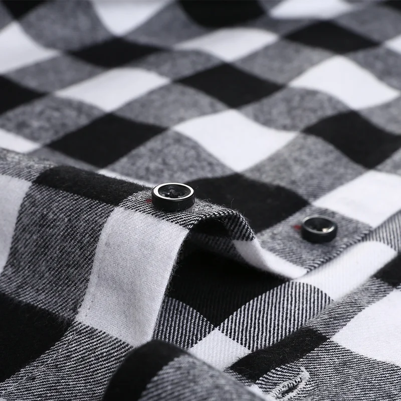 

men's plus size striped flannel shirt, casual, soft and stylish long sleeve shirt for spring, 2021