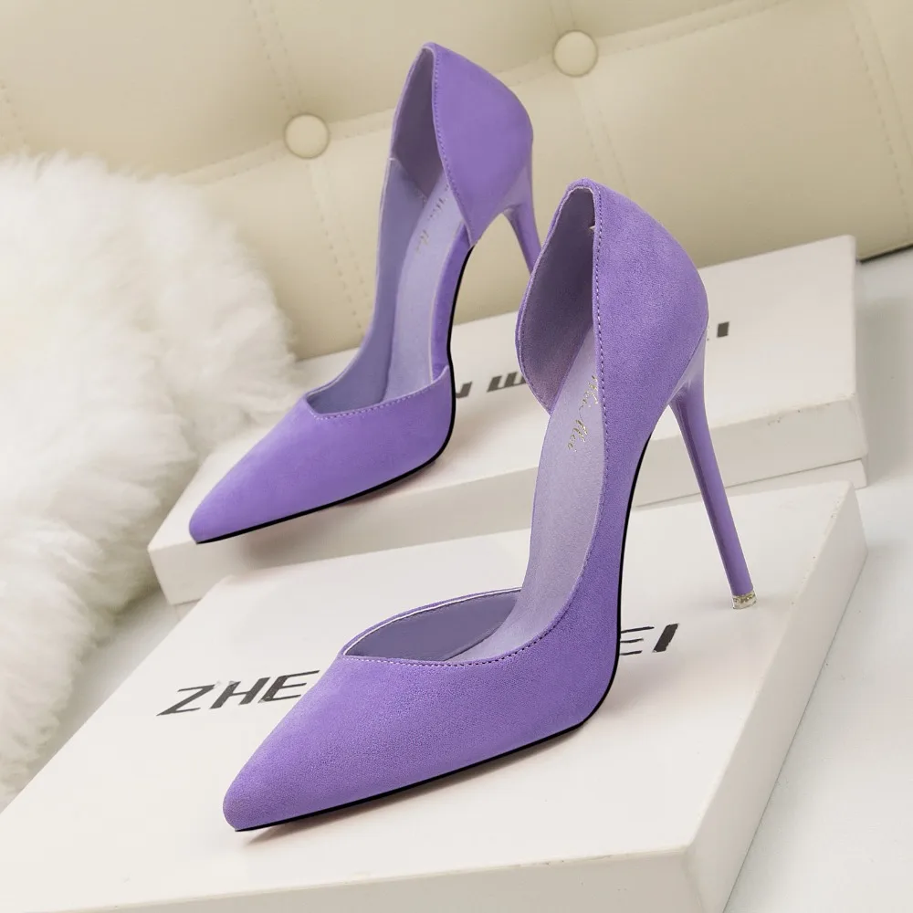 Новые женские синие туфли лодочки на высоком каблуке 9 5 см Роскошные Scarpins цвет