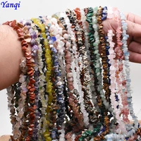 natural stone beads 5 8mm 16 inch amethysts turquoises tiger eye chips beads for jewelry making irregular gravel beads bracelet