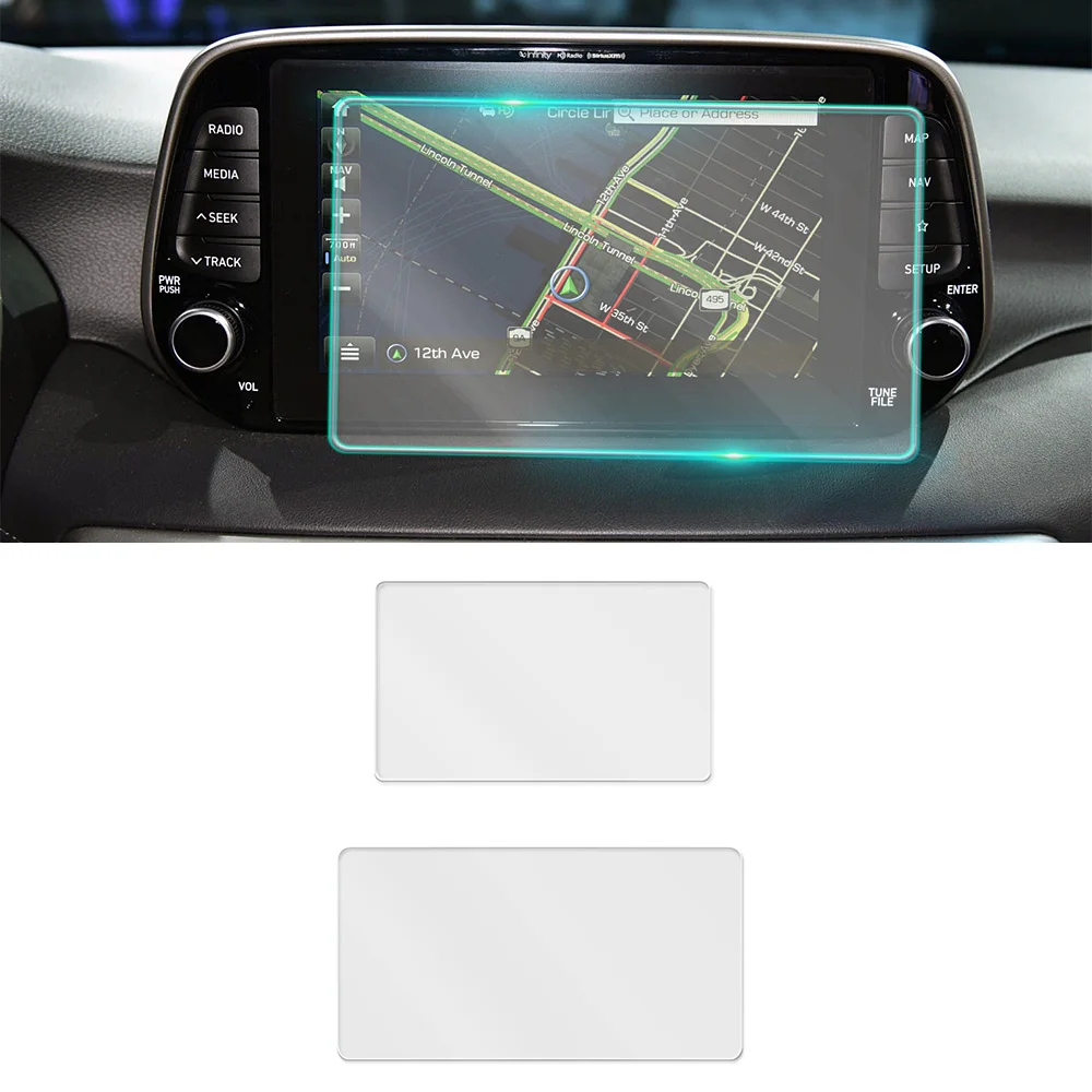 

For Hyundai Tucson 2019 Car Multimedia DVD Video GPS Navigation LCD Screen Tempered Glass Protective Film Anti Scratch