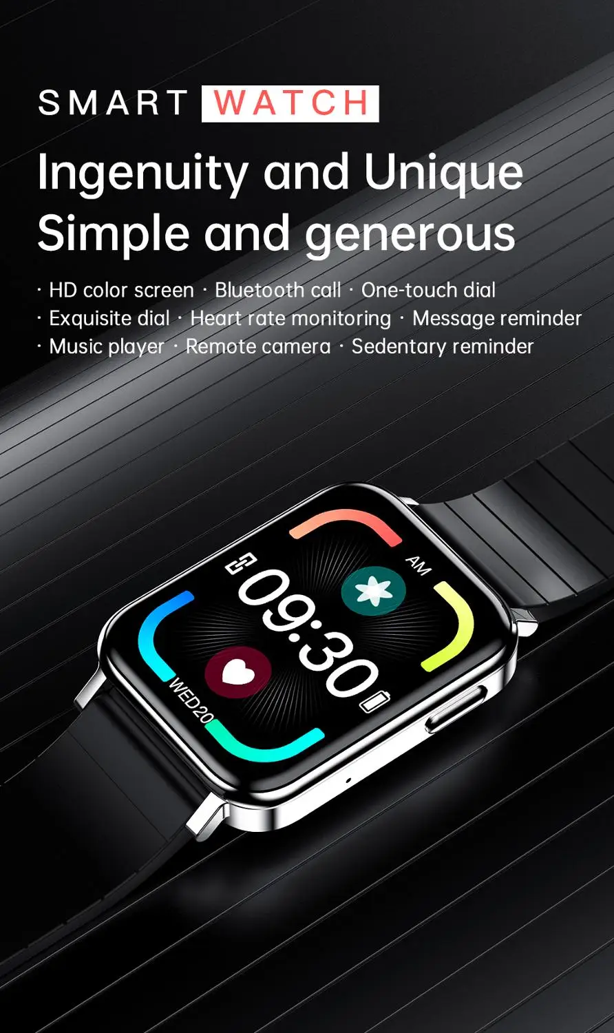 

T10 Smart Watch Men Bluetooth Call Watch 1.65 Inch Blood Pressure Oxygen Smart Watch IP67 Waterproof Smart Watch for Men PK W26