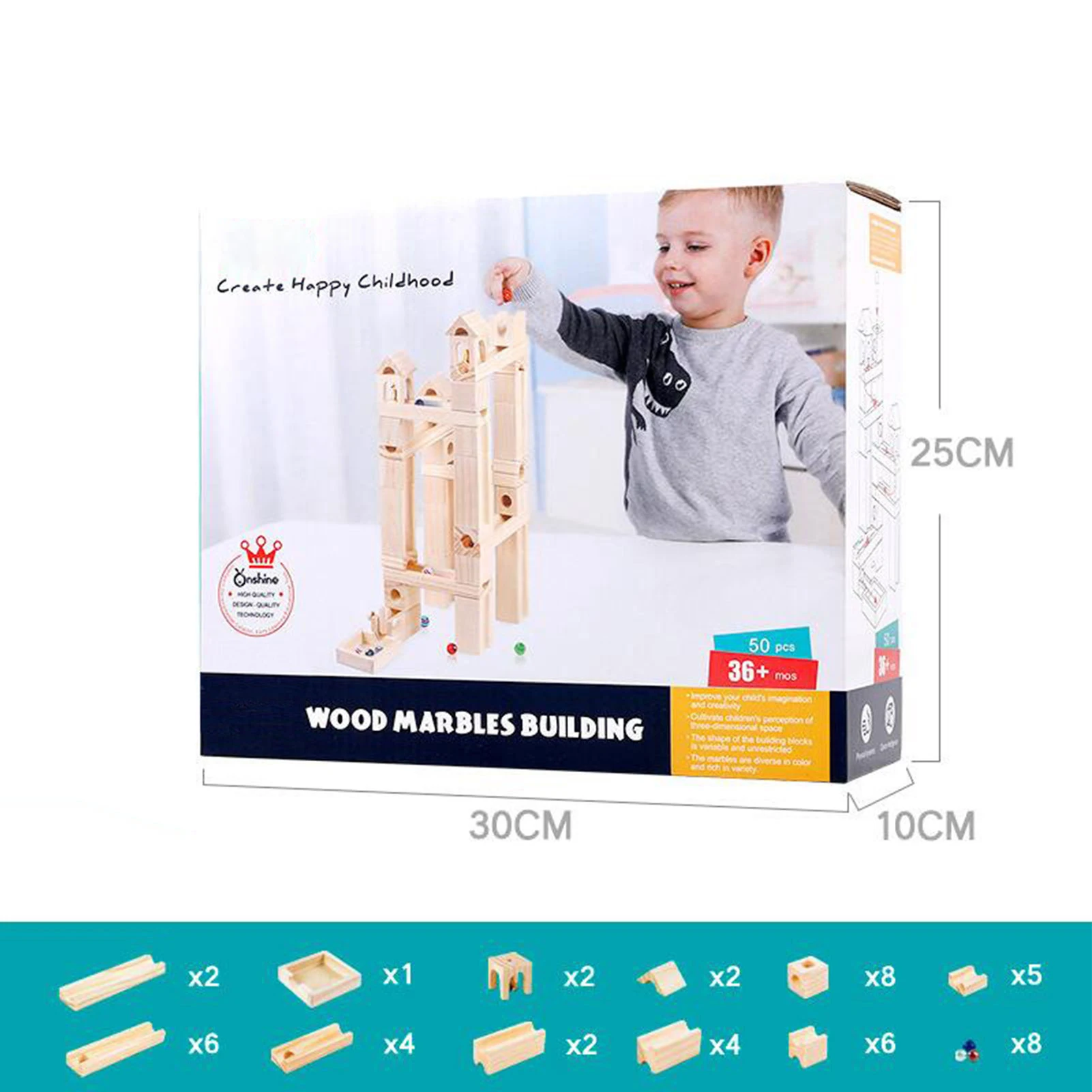 

DIY Wooden Building Block Toys MarblesTrack Toys For Children Basic Starter Educational Building Block Toys Kids New Year Gifts