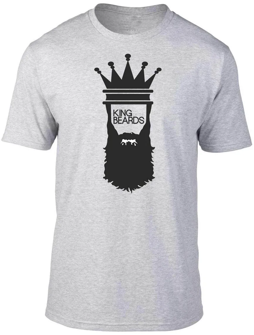 Футболка King Of Beards забавная футболка в стиле ретро дизайнерская модная для лица