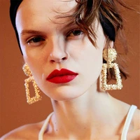 europe america hyperbole exaggerated geometric simple alloy 2019 woman dangle drop earring fashion jewelry holiday myf
