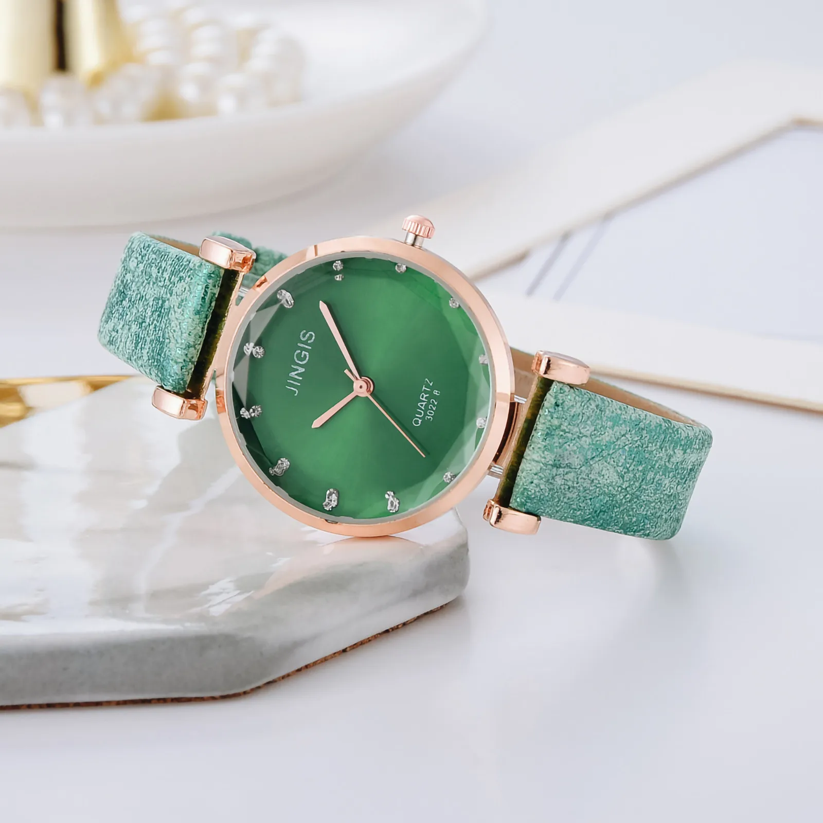 

European And American Exquisite Luxury Glass Ladies Quartz Wristwatches Women Watches Bracelet Watch Ladies Relojes Para Mujer