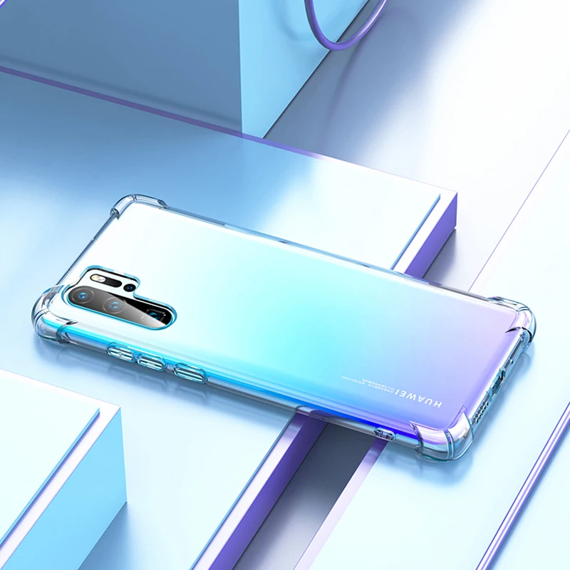 Shockproof Silicone Soft Case For Huawei P20 P30 P40 Lite Pro Mate 10 20 30 Honor 20S 20i 10i Play Mobile Phone Cover Clear Etui | Мобильные