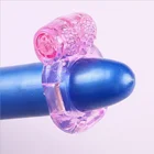 Вибрирующее кольцо на пенис, сексуальное кольцо на пенис, Стимулятор клитора, вибрирующее эластичное кольцо для преждевременной эякуляции, секс-продукт