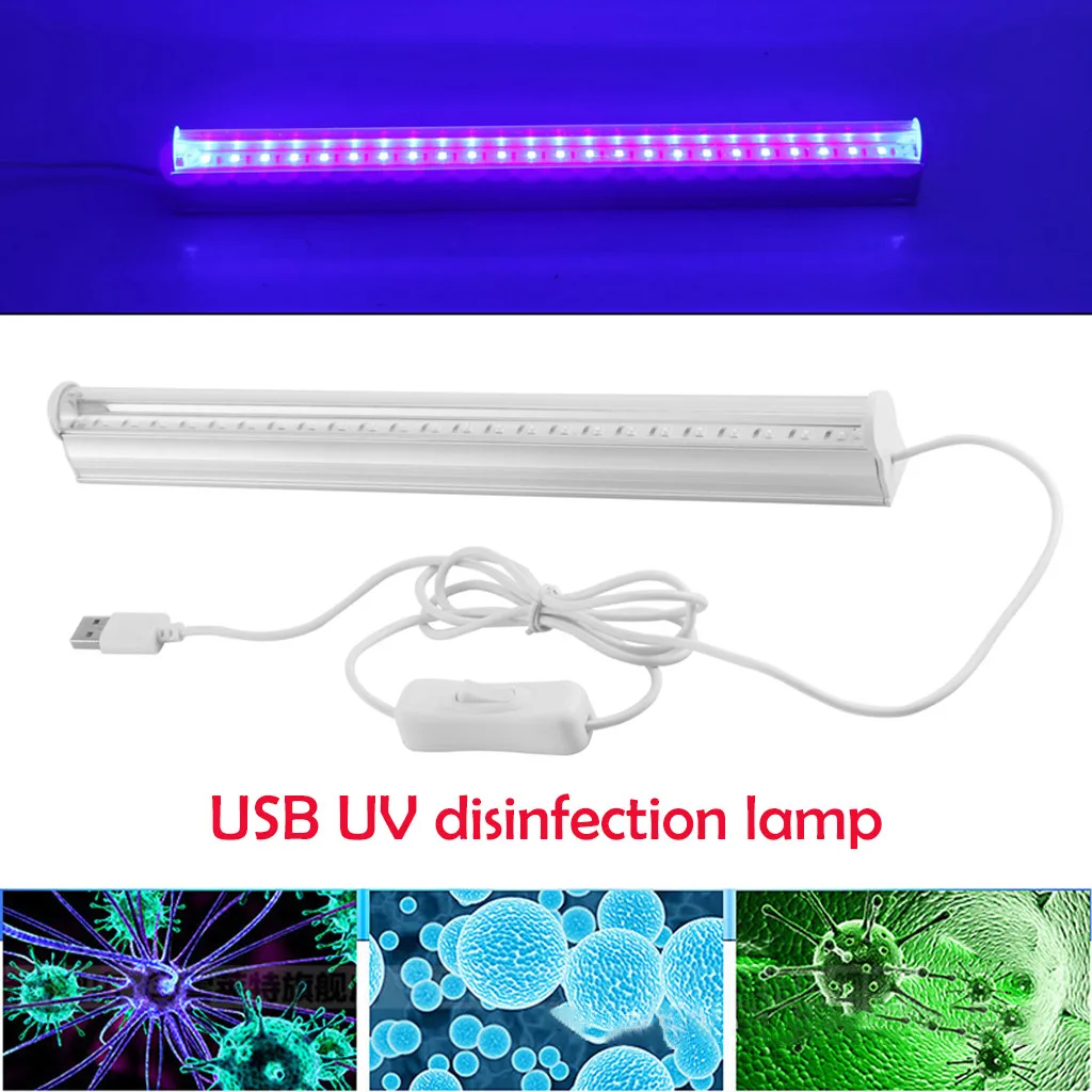 USB UV светильник Bar LED стерилизатор дезинфекционная лампа T5 6 Вт 24 шт 2835SMD beads