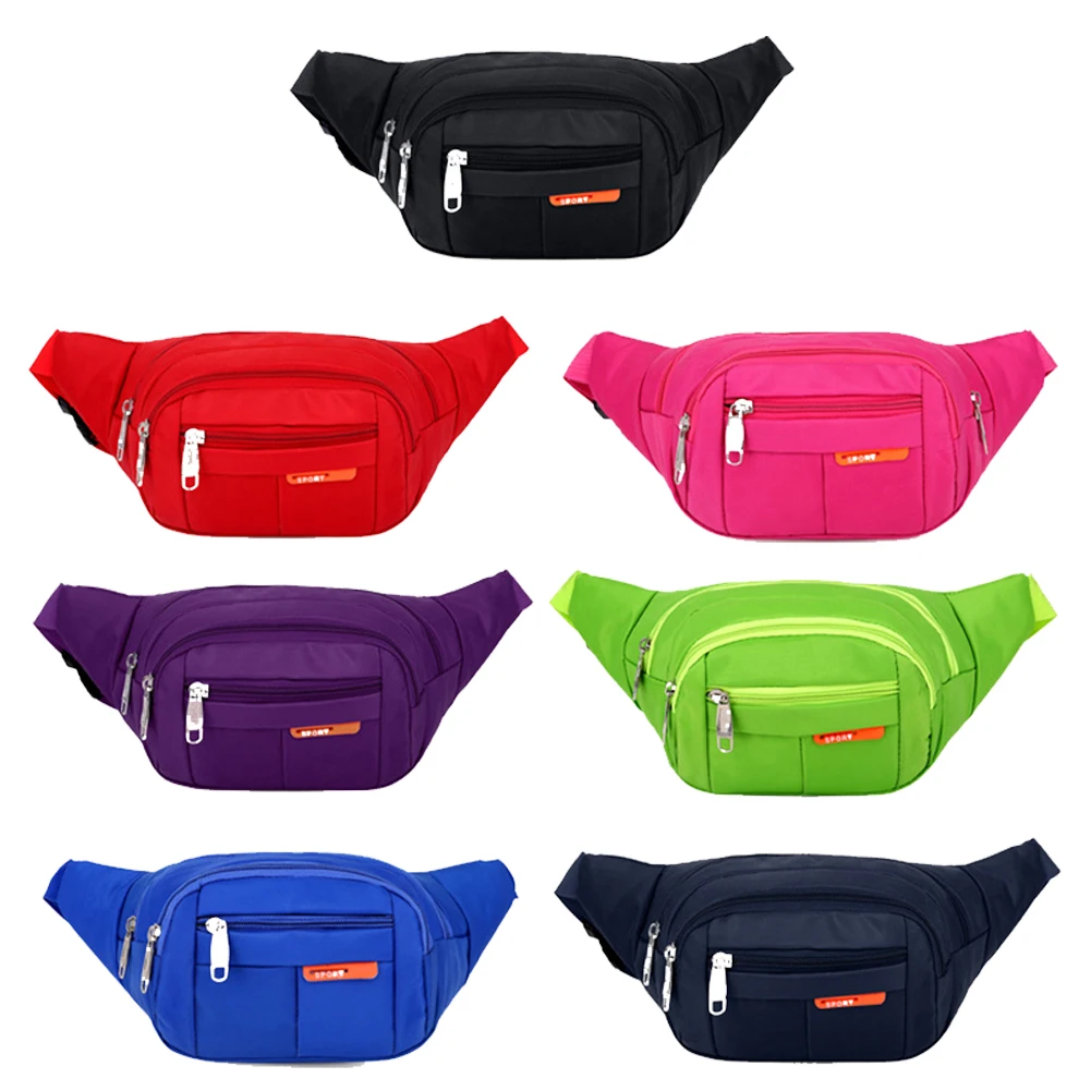 

Waist Pack Casual Pouch Outdoors Belt Bag Canvas Men Women Phone Travel Sports