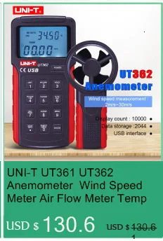 UT333BT цифровой измеритель влажности UT363BT мини Анемометр UT383BT осветитель UT353BT цифровой измеритель звука/Подключение Bluetooth